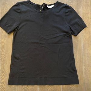 Loft Black Knit Top. Size Medium